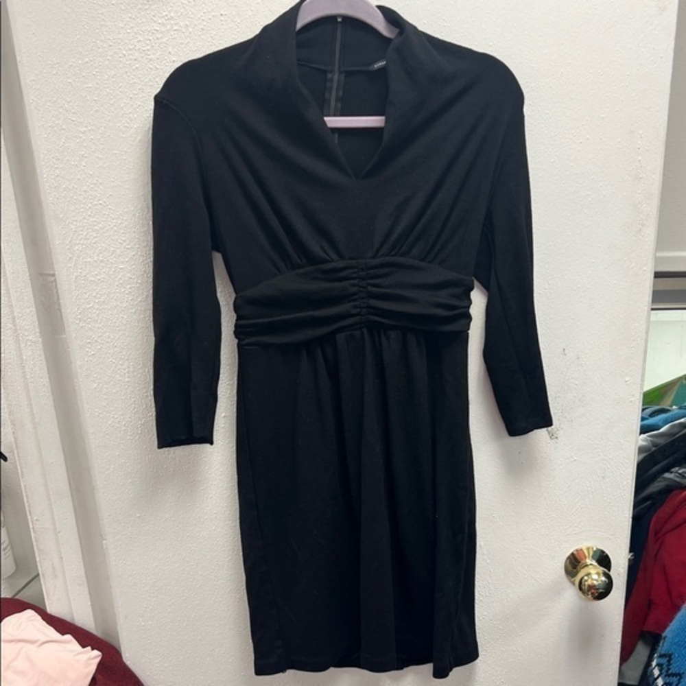 Banana Republic Elegant Black Long Sleeve Dress